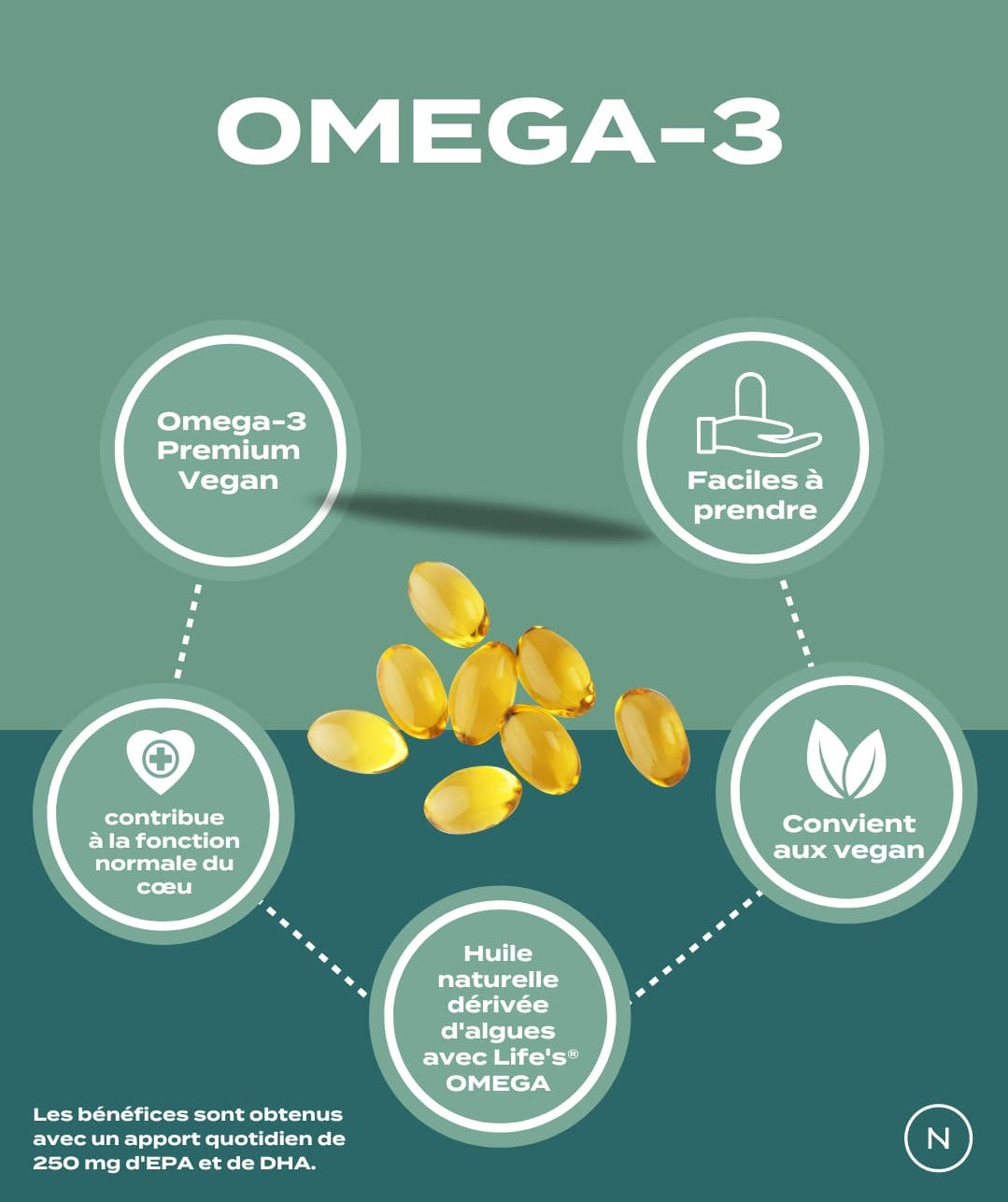 Omega-3 vegan - capsules