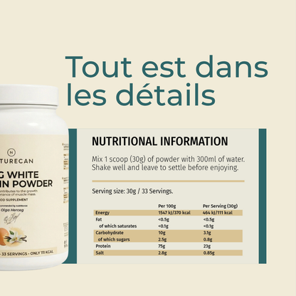 Protéines en poudre sans lactose Naturecan