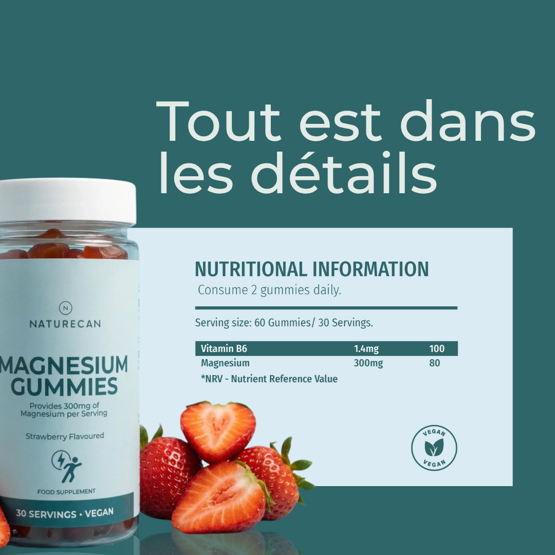 Gummies Magnésium supplément