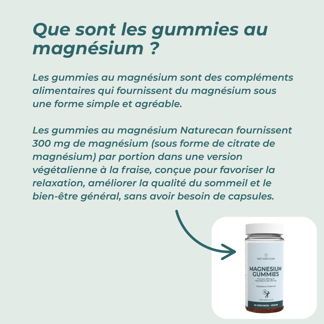 Gummies Magnésium  à quoi ça sert