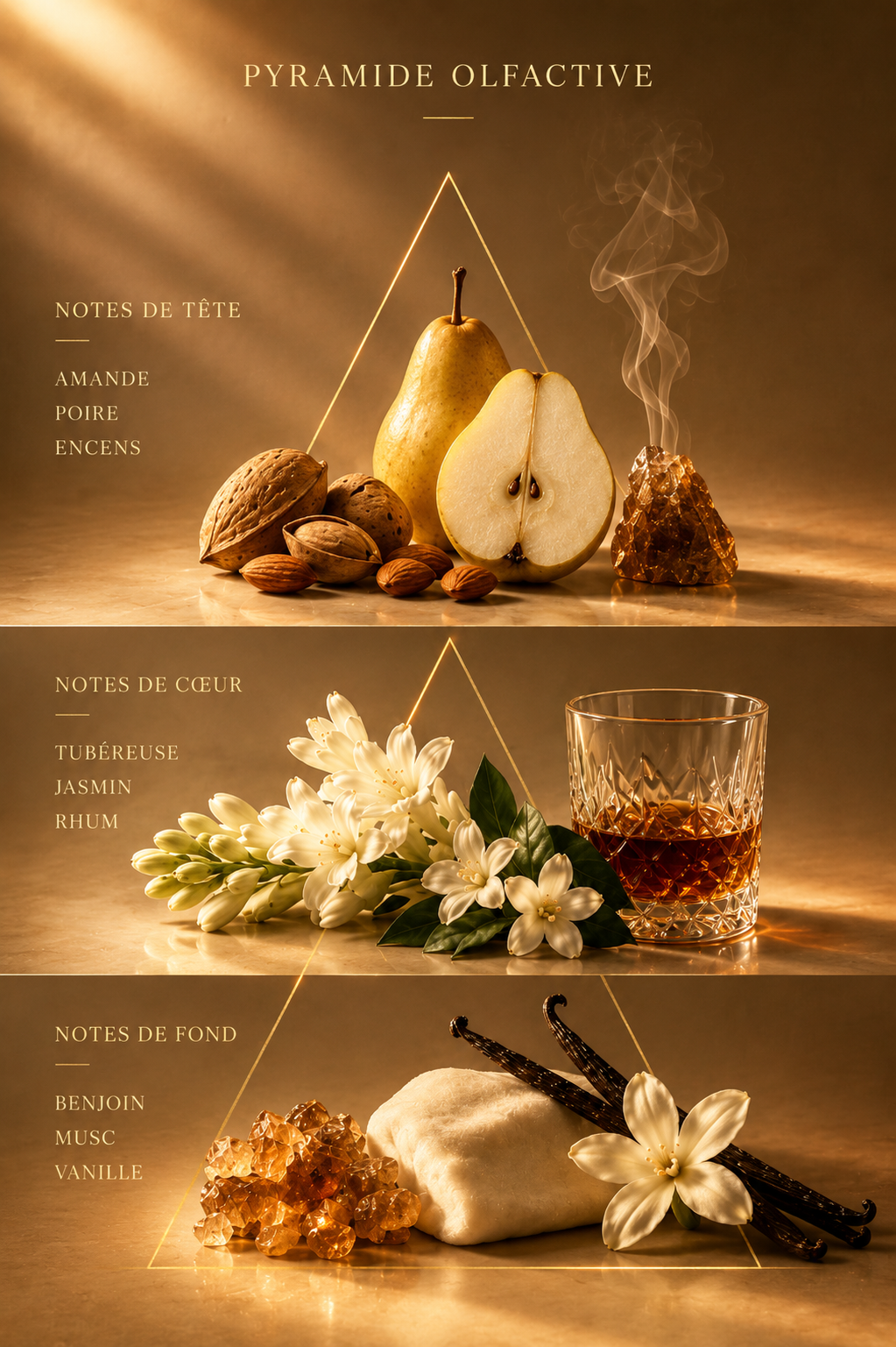 Cadence Eau de Parfum pyramide olfactive