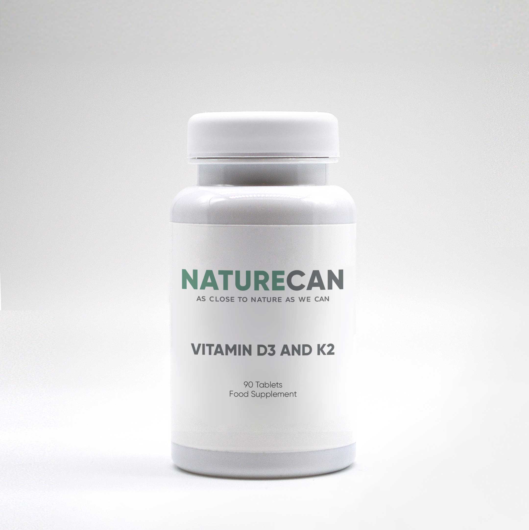 Pot de Vitamines D3 et K2 de Haute Qualité | Naturecan